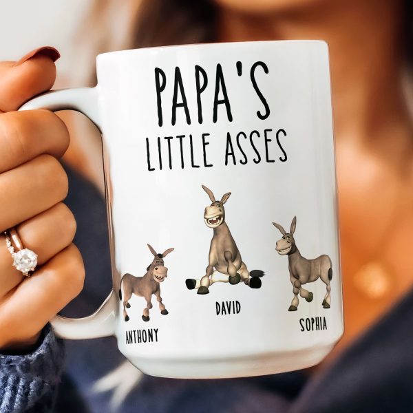 Daddy's Little Asses - Custom Title - Gifts For Mommy, Dad, Papa - Personalized Mug Daddy's Little Asses - Custom Title - Gifts For Mommy, Dad, Papa - Personalized Mug
