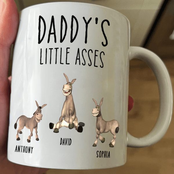 Daddy's Little Asses - Custom Title - Gifts For Mommy, Dad, Papa - Personalized Mug Daddy's Little Asses - Custom Title - Gifts For Mommy, Dad, Papa - Personalized Mug