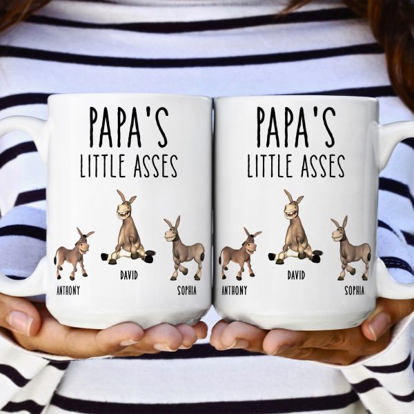 Daddy's Little Asses - Custom Title - Gifts For Mommy, Dad, Papa - Personalized Mug Daddy's Little Asses - Custom Title - Gifts For Mommy, Dad, Papa - Personalized Mug