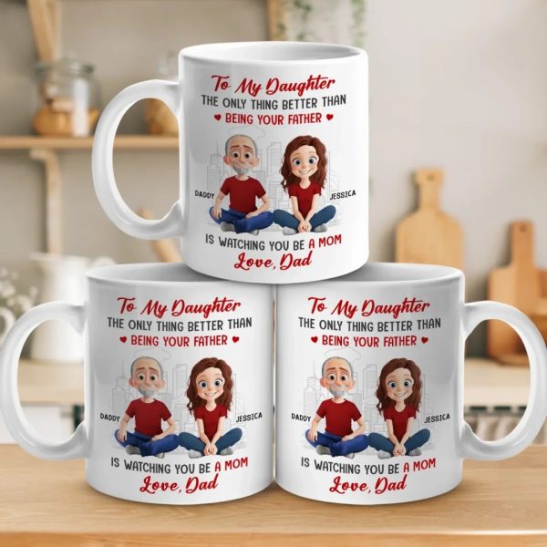 Daddy's Little Girl Forever - Family Personalized Custom Mug - Gift For Dad, Daughter Daddy's Little Girl Forever - Family Personalized Custom Mug - Gift For Dad, Daughter