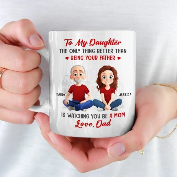 Daddy's Little Girl Forever - Family Personalized Custom Mug - Gift For Dad, Daughter Daddy's Little Girl Forever - Family Personalized Custom Mug - Gift For Dad, Daughter