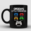Daddy's Little Teammates Personalized Mugs, Father's Day Gift for Gamer Dads Daddy's Little Teammates Personalized Mugs, Father's Day Gift for Gamer Dads