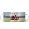 Daddy's Team Baseball Family Sitting Personalized AOP Mug, Perfect Gift For Dad, Grandpa, Husband