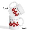 Daddy's Team Baseball Family Sitting Personalized Mug, Gift For Dad, Grandpa, Husband