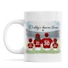 Daddy's Team Baseball Family Sitting Personalized Mug, Gift For Dad, Grandpa, Husband