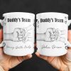 Daddy's Team Hand Holding Design - Personalized Custom Coffee Mug - DAD276_MG Daddy's Team Hand Holding Design - Personalized Custom Coffee Mug - DAD276_MG