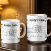 Daddy's Team Hand Holding Design - Personalized Custom Coffee Mug - DAD276_MG Daddy's Team Hand Holding Design - Personalized Custom Coffee Mug - DAD276_MG