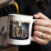 Daddy's Wolf Pack Featuring Wolves In Forest - Personalized Custom Coffee Mug - DAD208_MG Daddy's Wolf Pack Featuring Wolves In Forest - Personalized Custom Coffee Mug - DAD208_MG