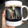Daddy's Wolf Pack Featuring Wolves In Forest - Personalized Custom Coffee Mug - DAD208_MG Daddy's Wolf Pack Featuring Wolves In Forest - Personalized Custom Coffee Mug - DAD208_MG