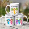 Daddysaurus Doll Kids Tropical Forest Personalized Mug