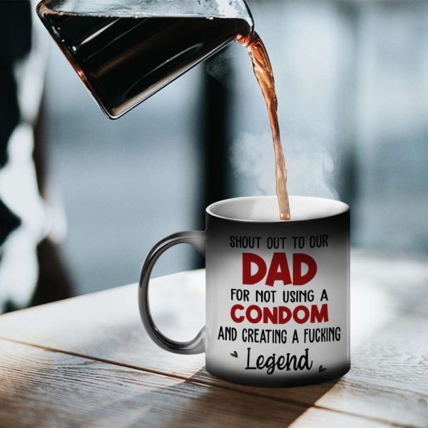 Dad's Legend Sperms Personalized Coffee Mug, Thank You For Creating F Legend, Father's Day Gift, Birthday Gift For Dad Dad's Legend Sperms Personalized Coffee Mug, Thank You For Creating F Legend, Father's Day Gift, Birthday Gift For Dad