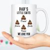 Dad's Little Shits Custom Family Mug Dad's Little Shits Custom Family Mug