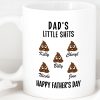 Dad's Little Shits Custom Family Mug Dad's Little Shits Custom Family Mug
