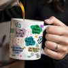 Daily Affirmations For Self-Acceptance And Strength - Personalized Custom Coffee Mug - DTG001_MG