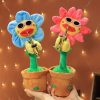 Dancing Sunflower Plush Toy with Music & USB Saxophone Dancing Sunflower Plush Toy with Music & USB Saxophone