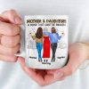 Daughter By Chance, Best Friend By Choice - Family Personalized Custom Mug - Gift For Mom, Daughter