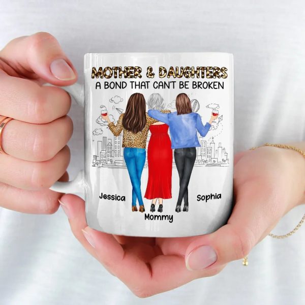 Daughter By Chance, Best Friend By Choice - Family Personalized Custom Mug - Gift For Mom, Daughter