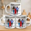 Daughter By Chance, Best Friend By Choice - Family Personalized Custom Mug - Gift For Mom, Daughter
