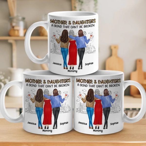Daughter By Chance, Best Friend By Choice - Family Personalized Custom Mug - Gift For Mom, Daughter