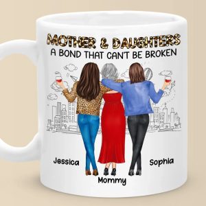 Daughter By Chance, Best Friend By Choice - Family Personalized Custom Mug - Gift For Mom, Daughter
