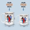 Daughter By Chance, Best Friend By Choice - Family Personalized Custom Mug - Gift For Mom, Daughter