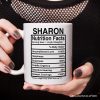 Daughter Nutrition Facts Personalized Mug, Birthday Gift with Custom Name
