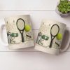 David, Tennis Racket And Ball Mug - Personalized Custom Coffee Mug - SPORT038_MG