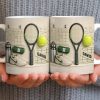 David, Tennis Racket And Ball Mug - Personalized Custom Coffee Mug - SPORT038_MG