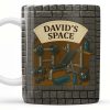 David's Space, Gym Equipment and Dumbbells - Personalized Custom Coffee Mug - FTN009_MG David's Space, Gym Equipment and Dumbbells - Personalized Custom Coffee Mug - FTN009_MG