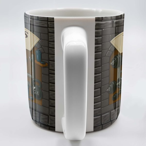David's Space, Gym Equipment and Dumbbells - Personalized Custom Coffee Mug - FTN009_MG David's Space, Gym Equipment and Dumbbells - Personalized Custom Coffee Mug - FTN009_MG