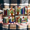 Daydreaming About Books & Tulips - Personalized White Edge-to-Edge Mug - Gift For Her, Book Lovers HH01 Daydreaming About Books & Tulips - Personalized White Edge-to-Edge Mug - Gift For Her, Book Lovers HH01