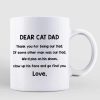 Dear Cat Dad Cartoon Man Personalized AOP Mug