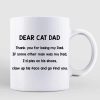 Dear Cat Dad Old Man Personalized AOP Mug