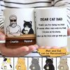 Dear Cat Dad Old Man Personalized AOP Mug