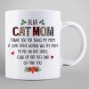 Dear Cat Mom Beautiful Woman Christmas Personalized Mug