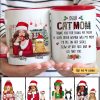 Dear Cat Mom Beautiful Woman Christmas Personalized Mug