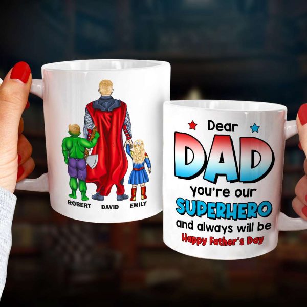 Dear Dad 01ACDT270523TM Personalized Mug, Gift For Dad Dear Dad 01ACDT270523TM Personalized Mug, Gift For Dad