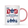 Dear Dad Forget Father's Day Personalized Mug, Gift for Baseball Dad