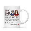 Dear Dad Thanks For Putting Up With My Sibling Gift For Dad Personalized Mug
