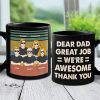 Dear Dad, We're All Awesome - Family Personalized Custom Mug - Father's Day, Birthday Gift For Dad