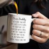 Dear Daddy, We've been together for just a little while, Photo and Heart - Personalized Custom Coffee Mug - DAD043_MG