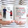 Dear Grandpa Thanks For Being My Grandpa Personalized Mug, Father's Day Gift For Grandpa