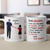 Dear Grandpa Thanks For Being My Grandpa Personalized Mug, Father's Day Gift For Grandpa
