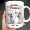Dear Mom, Forget Mother's Day We Woof You Every Day, Dogs and Comic Speech Bubble - Personalized Custom Coffee Mug - DOG029_MG