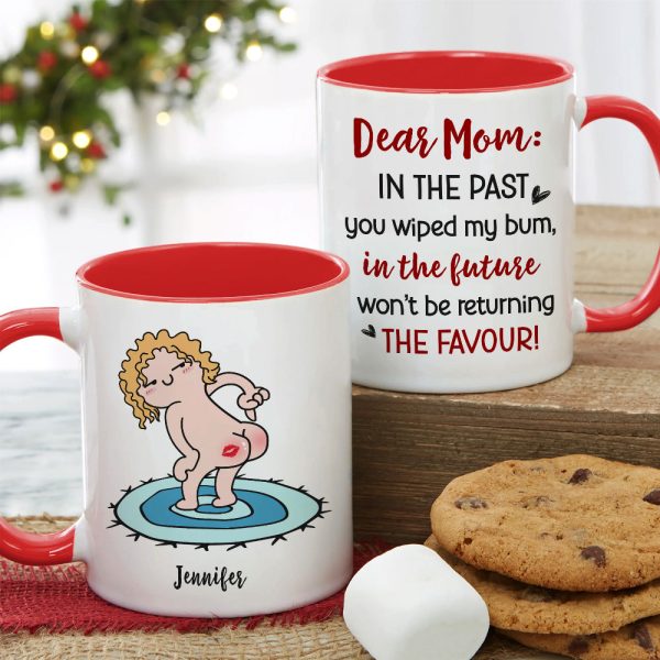 Dear Mom, Gift For Mom, Personalized Mug, Funny Butt Mug, Mother's Day Gift Dear Mom, Gift For Mom, Personalized Mug, Funny Butt Mug, Mother's Day Gift
