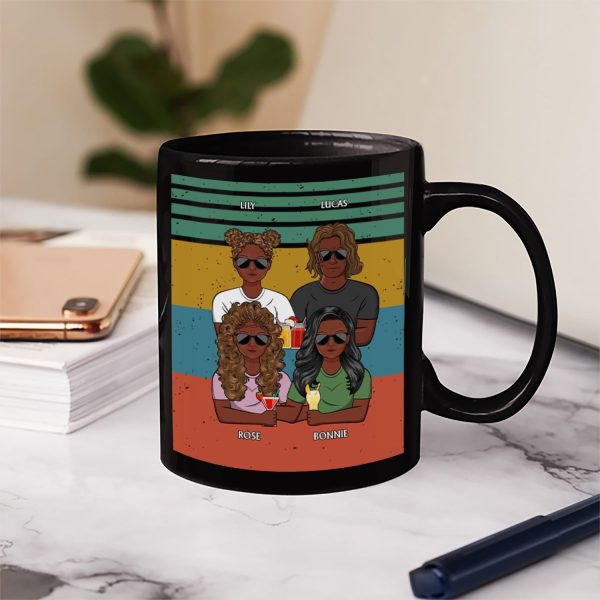 Dear Mom Great Job We're Awesome Thank You - Birthday, Loving Gift For Mother, Grandma, Grandmother - Personalized Custom Black Mug Dear Mom Great Job We're Awesome Thank You - Birthday, Loving Gift For Mother, Grandma, Grandmother - Personalized Custom Black Mug
