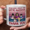 Dear Mom Great Job We're Awesome Thank You - Personalized Marble Mug Dear Mom Great Job We're Awesome Thank You - Personalized Marble Mug