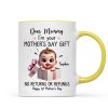 Dear Mom I'm Your Mother's Day New Mom Gift Personalized Mug, Funny Gift For Wife