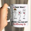 Dear Mom, Thank You For Not Swallowing, Gift For Mom, Personalized Mug, Sperm Kid Mug, Mother's Day Gift Dear Mom, Thank You For Not Swallowing, Gift For Mom, Personalized Mug, Sperm Kid Mug, Mother's Day Gift