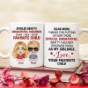 Dear Mom, Thanks For Putting Up With Those Bratty Children - Personalized Mug - Gift For Mom